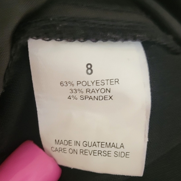 BRIGGS Classic Black Flare Pants Womans Size 8 - Picture 5 of 6